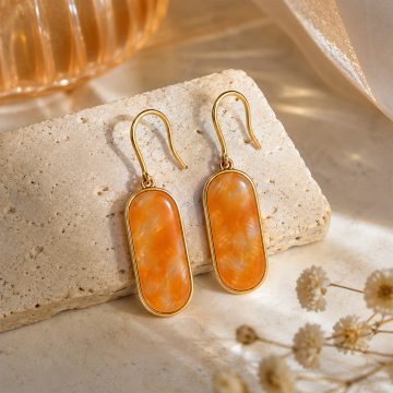 asta-Acetate Earrings Amber Soft Glow-1501