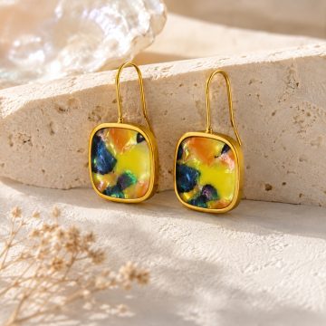 asta-Acetate Earrings Enchanted Forest Glow-1801