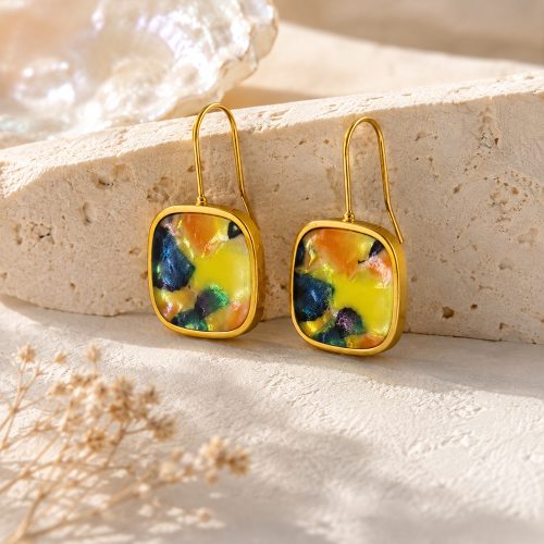 asta-Acetate Earrings Enchanted Forest Glow-1801
