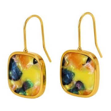 asta-Acetate Earrings Enchanted Forest Glow-1801