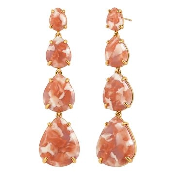 asta-Acetate Earrings Volcanic Fire Quartz-1901