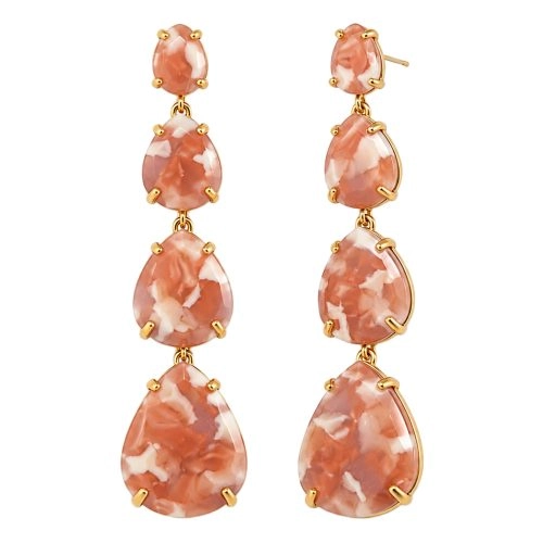 asta-Acetate Earrings Volcanic Fire Quartz-1901