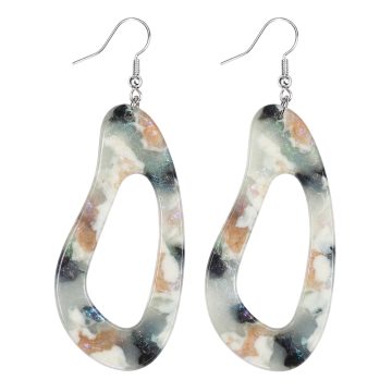 asta-Acetate Earrings Aurora Marble Veil-2301