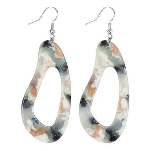 asta-Acetate Earrings Aurora Marble Veil-2301