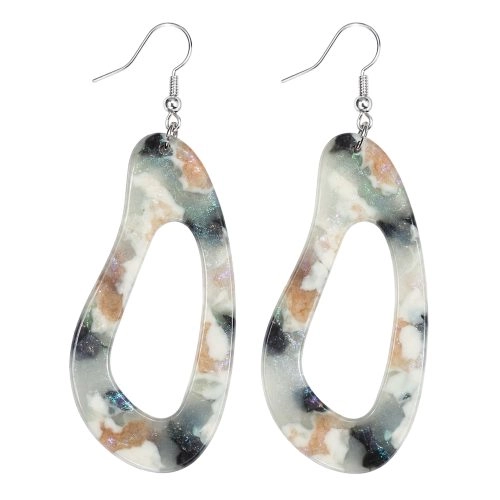 asta-Acetate Earrings Aurora Marble Veil-2301