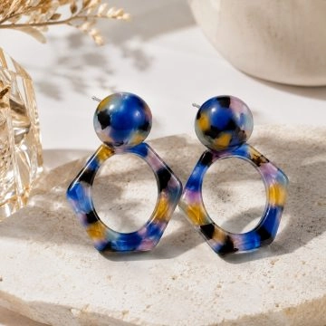 asta-Acetate Earrings Arctic Neon Essence-2401