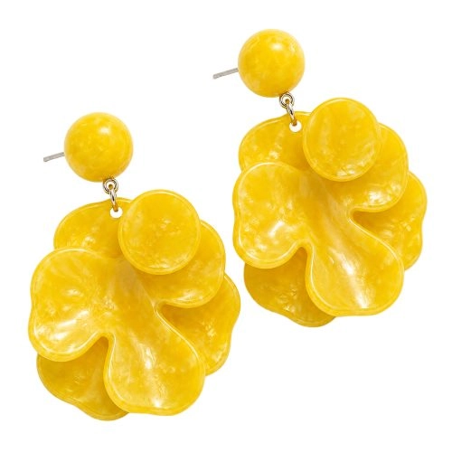 asta-Acetate Earrings Lemon Sorbet Gold-2701