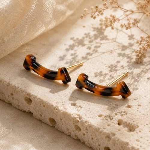 asta-Acetate Earrings Cocoa Ember Luxe-3101