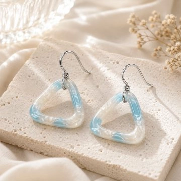 asta-Acetate Earrings Glacial Jade Essence-3301