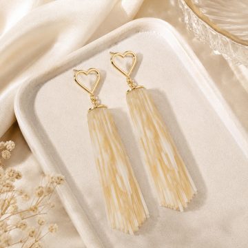 asta-Acetate Earrings Ivory Sand Veil-3501