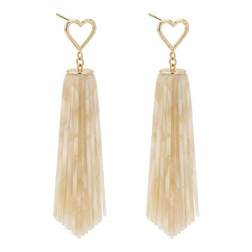 asta-Acetate Earrings Ivory Sand Veil-3501