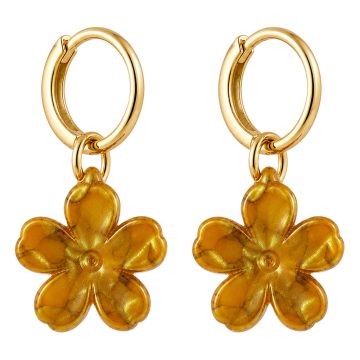 asta-Acetate Earrings Gilded Amber Glow-3801