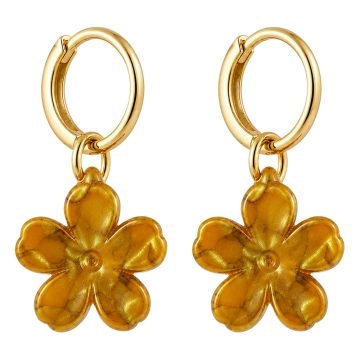 asta-Acetate Earrings Gilded Amber Glow-3801