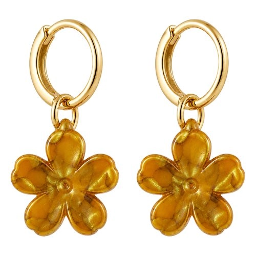 asta-Acetate Earrings Gilded Amber Glow-3801