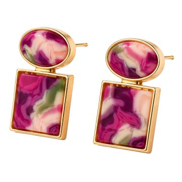 asta-Acetate Earrings Rose Vine Bloom-4301