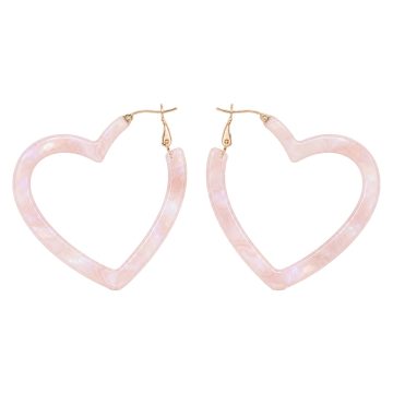 asta-Acetate Earrings Rose Cloud Veil-4801