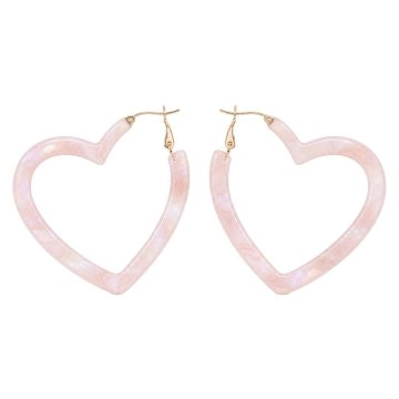 asta-Acetate Earrings Rose Cloud Veil-4801